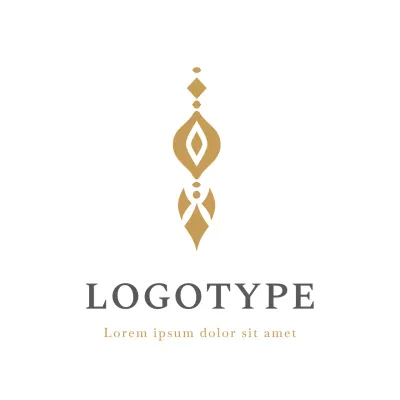 Gold Geometric Design Logo