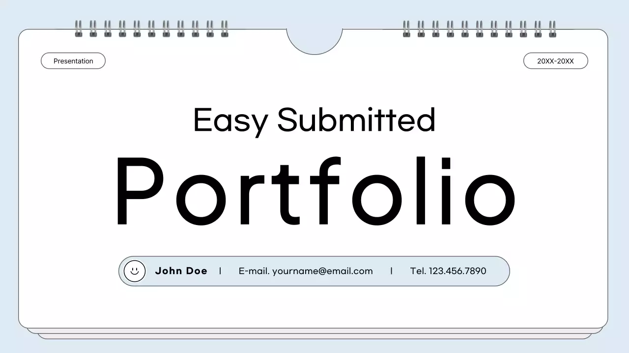 White Minimal Portfolio Presentation
