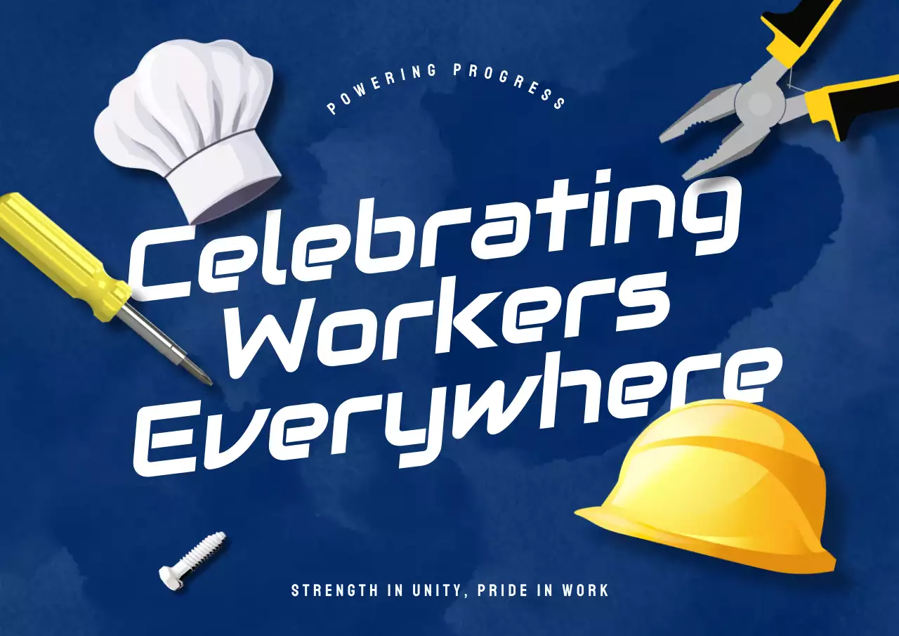 Blue Classic Workers Announcement Poster