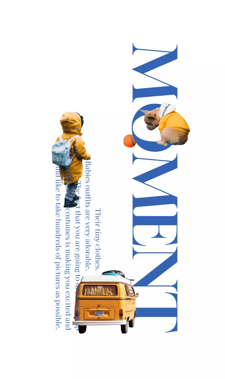 すっきりとした印象のタイポグラフィとキュートな黄色のオブジェ。