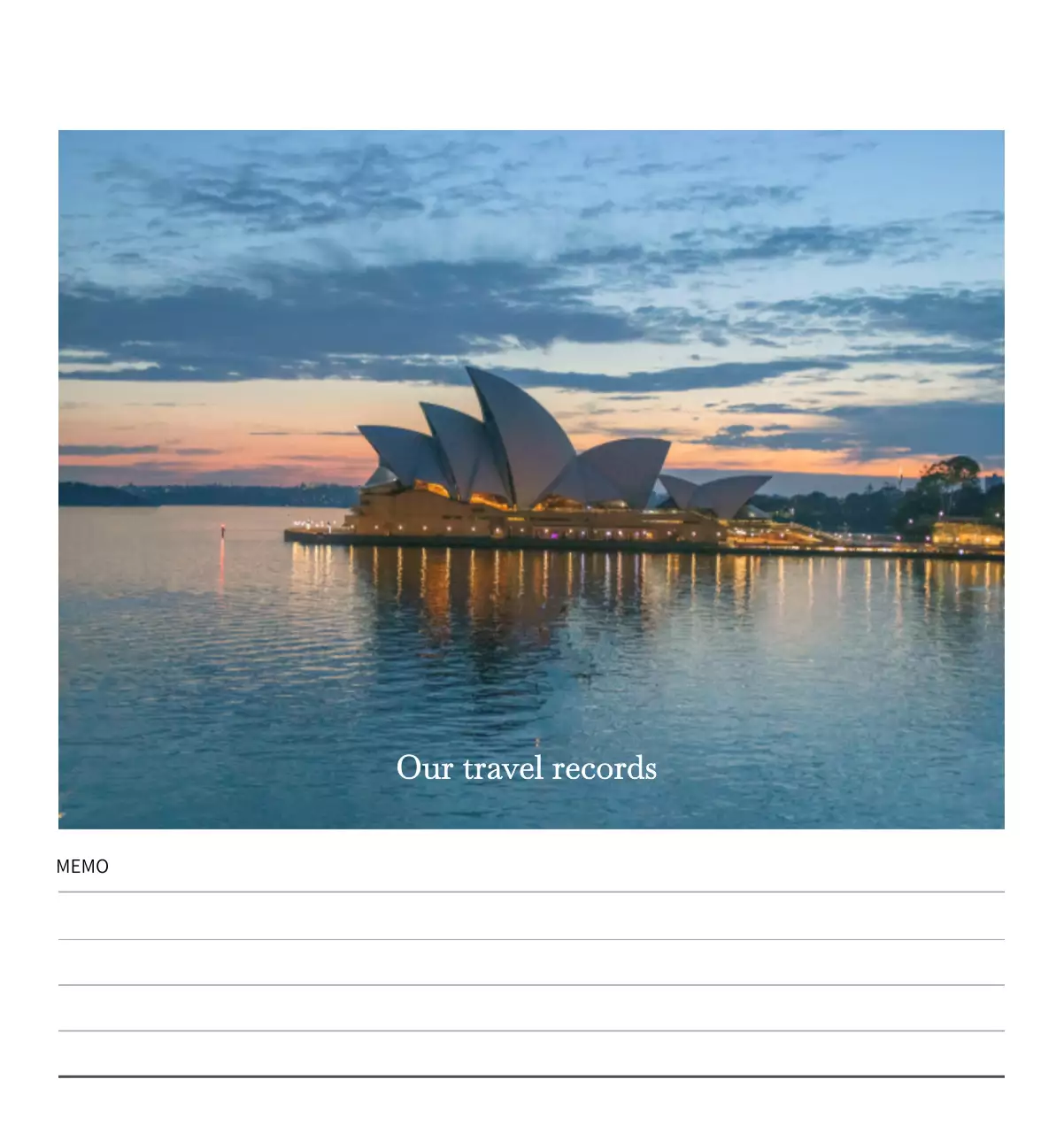 다양한 국가의 여행 프레임 사진 컨셉