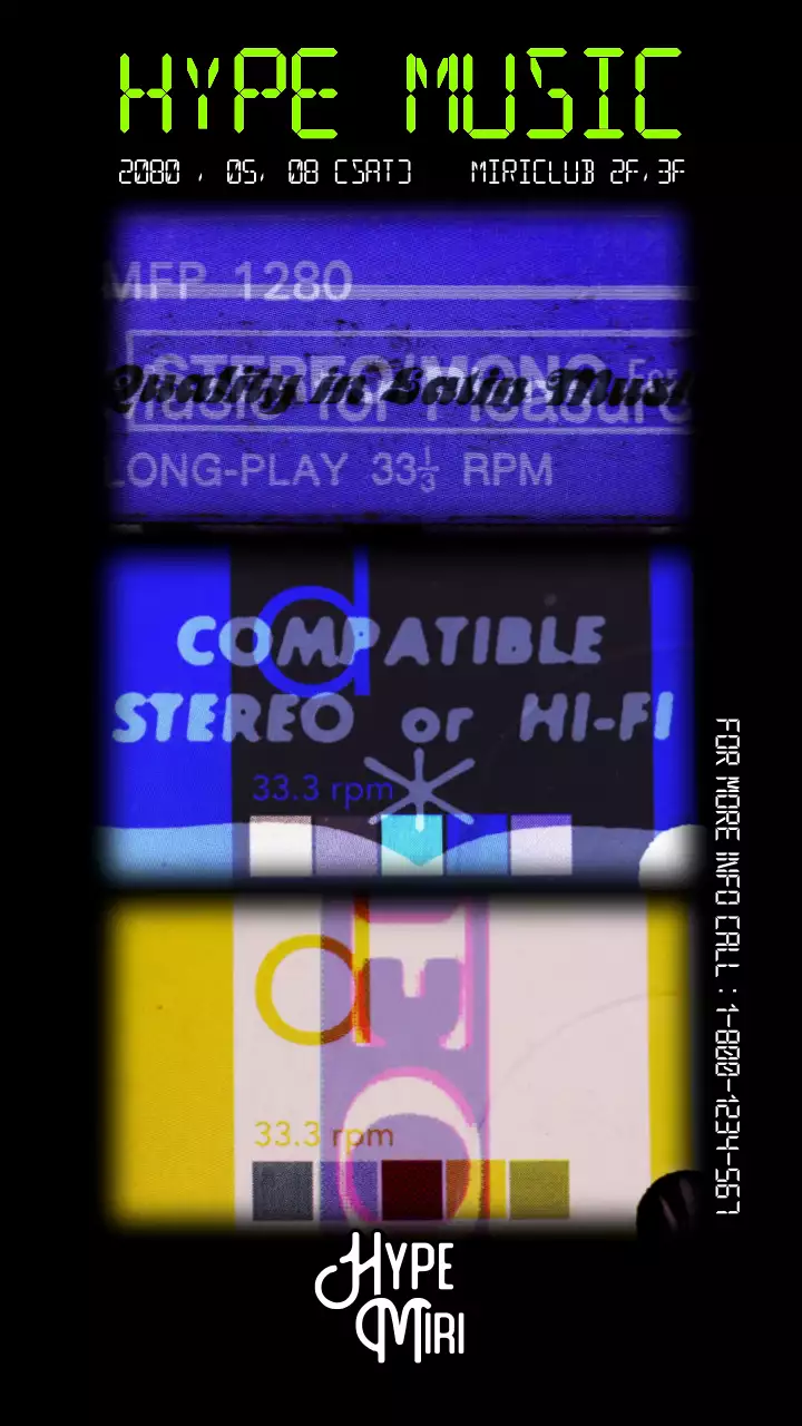 컬러풀한 영상의 클럽 디제이 홍보