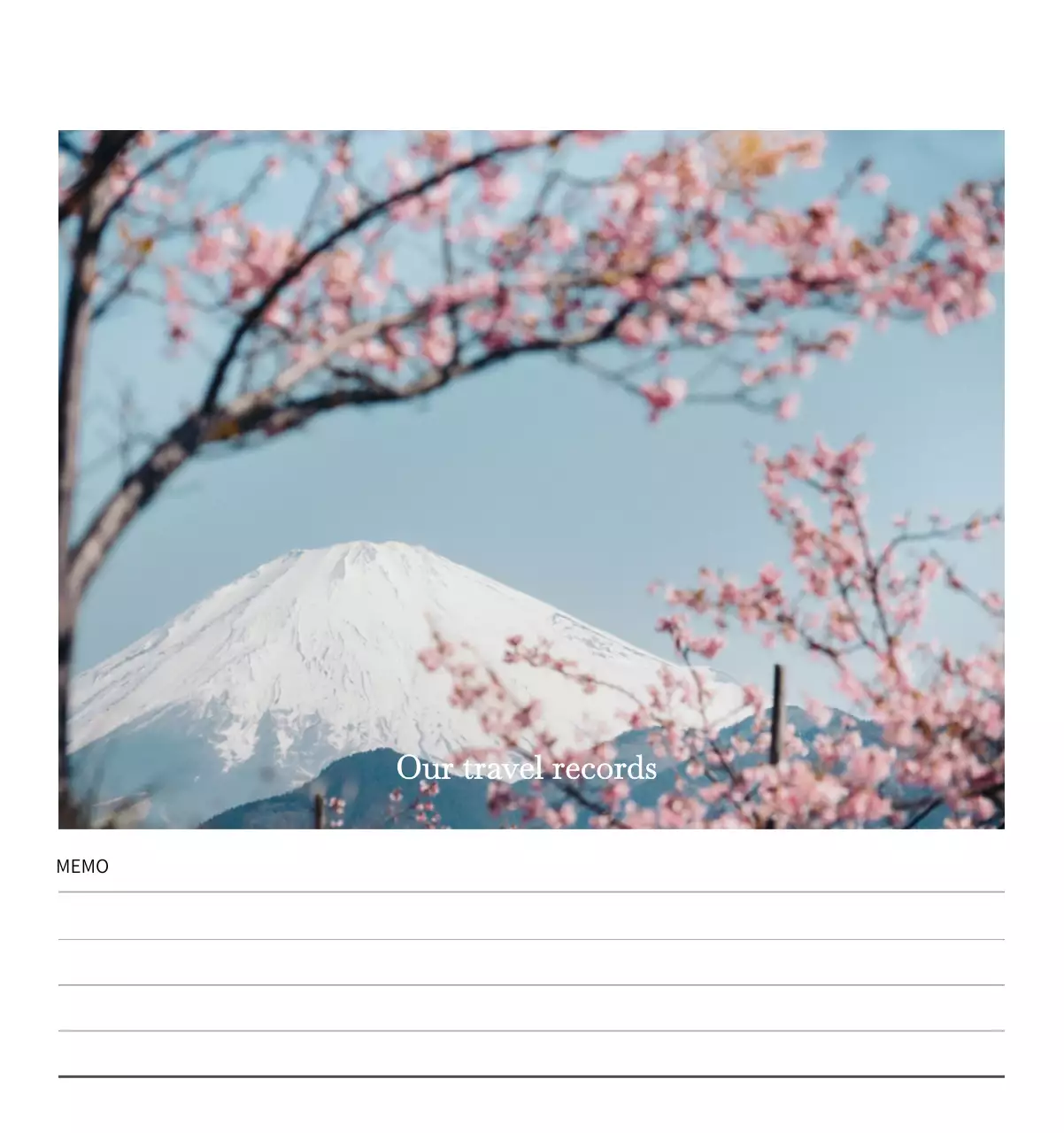 다양한 국가의 여행 프레임 사진 컨셉