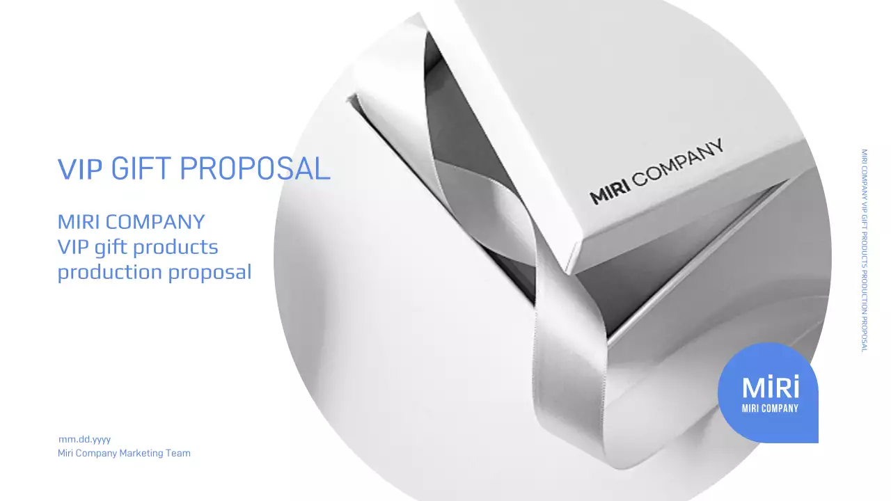 White Modern Gift Proposal Document Presentation