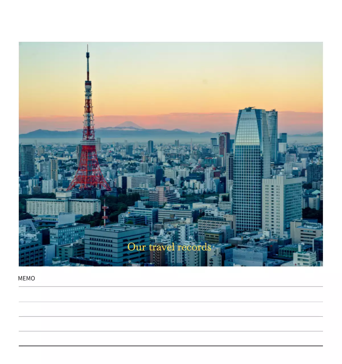 다양한 국가의 여행 프레임 사진 컨셉