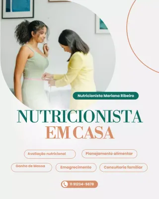 Publicação discreta do Instagram sobre nutrição moderna