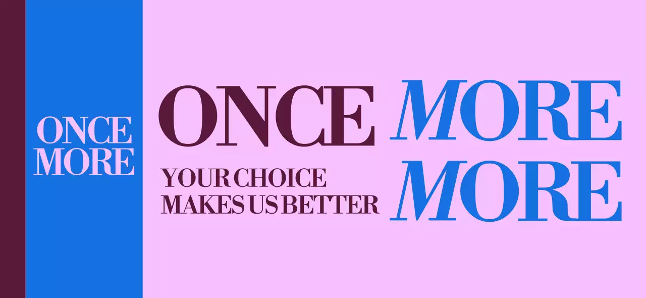 青 モダン スローガン ポスター メッセージテキスト