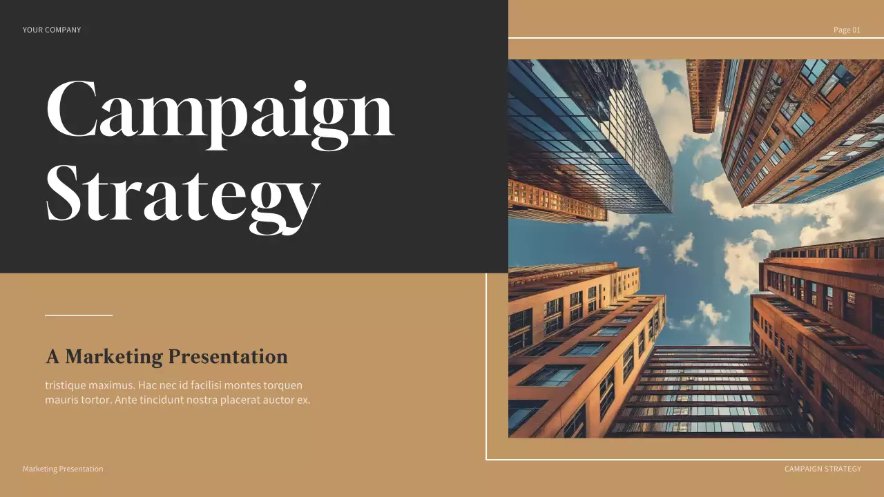 베이지 모던 마케팅 보고서