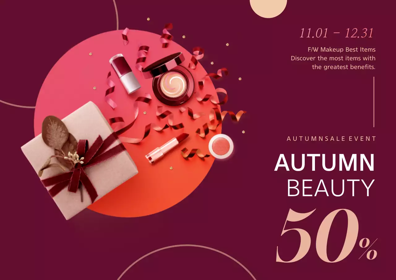 Wine Elegant Beauty Promotion Poster