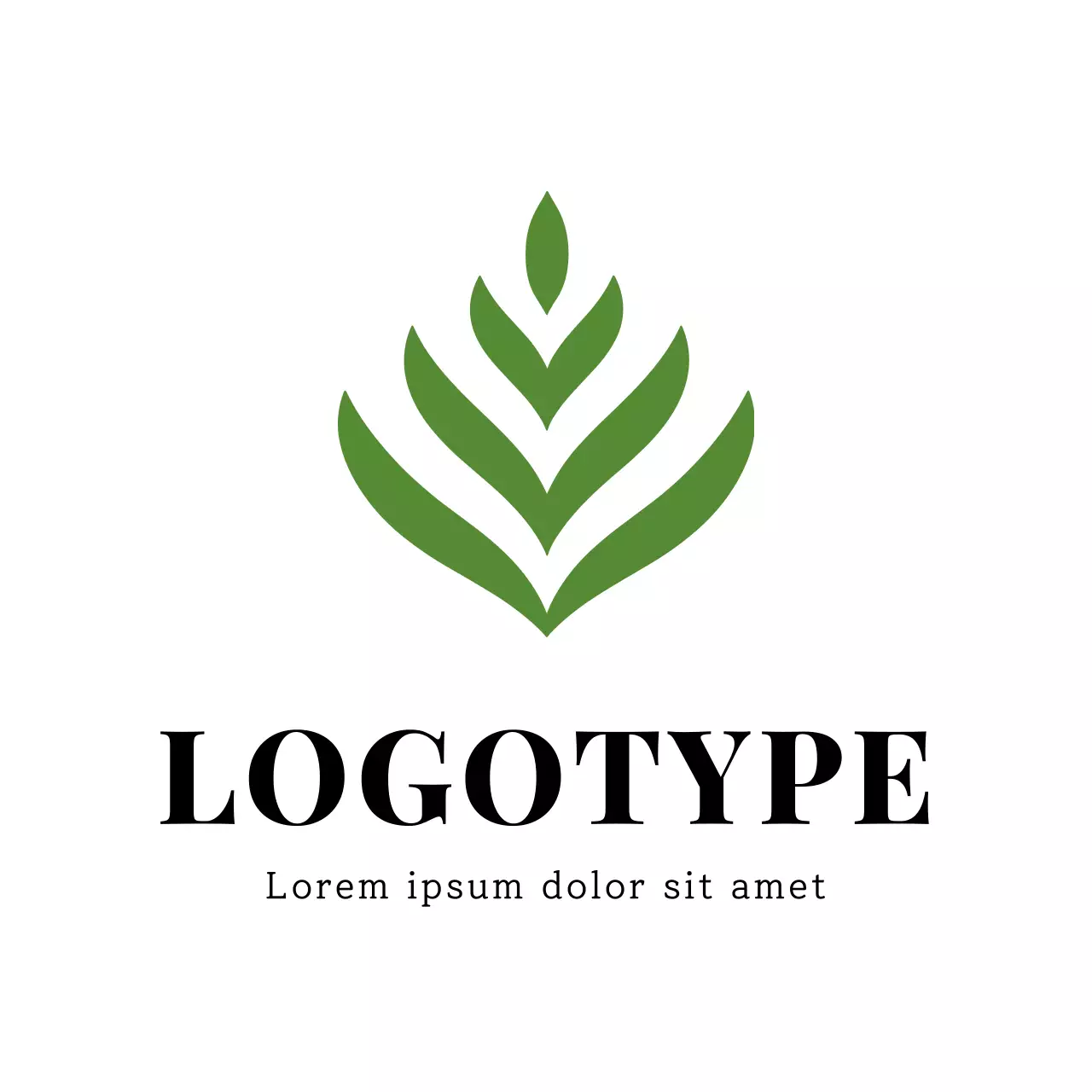 Green Minimal Design Logo