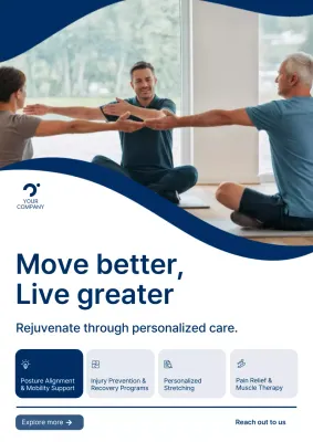 blue modern wellness promotion