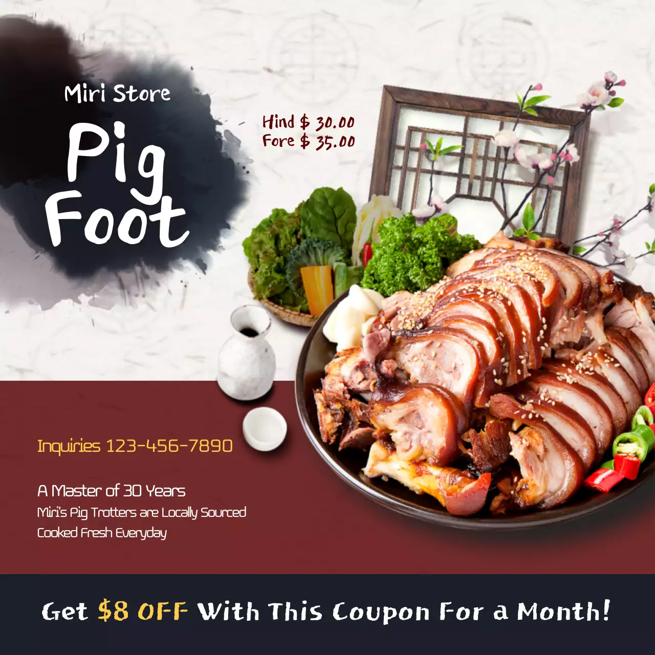 Black Traditional Food Promotion Instagram Post