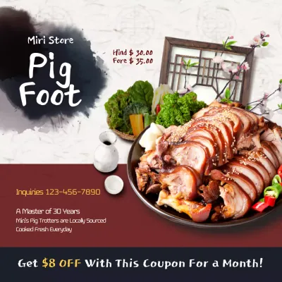 Black Traditional Food Promotion Instagram Post