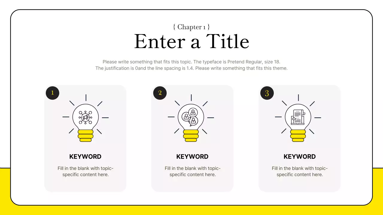 노란색 모던 비즈니스 프레젠테이션