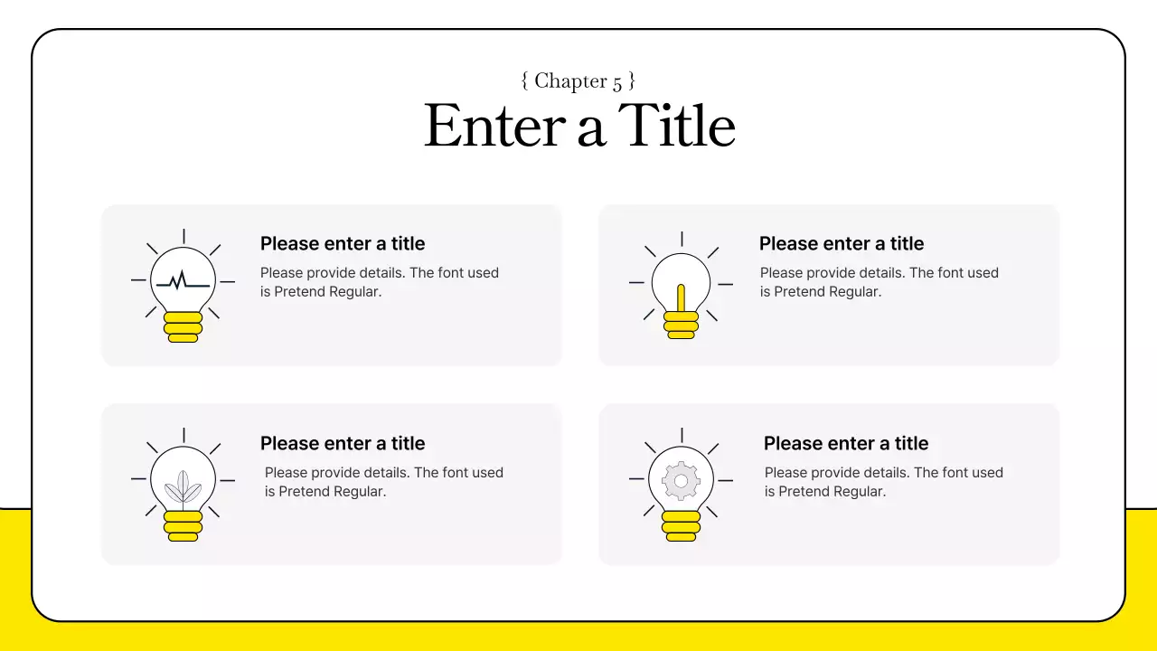 노란색 모던 비즈니스 프레젠테이션