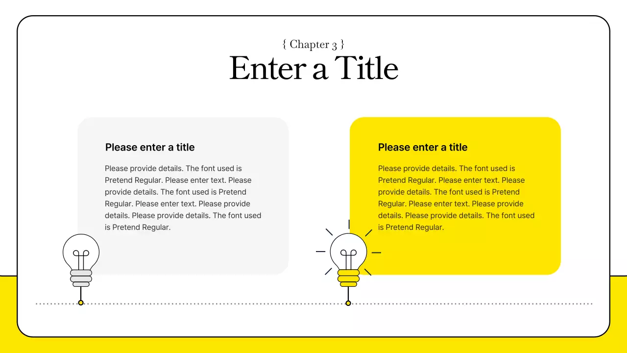 노란색 모던 비즈니스 프레젠테이션