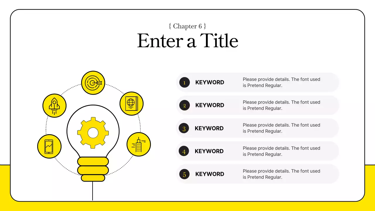 노란색 모던 비즈니스 프레젠테이션