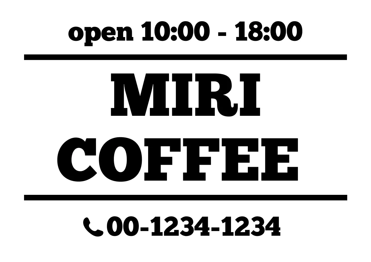 黒 シンプル カフェ 営業時間 カフェ営業時間