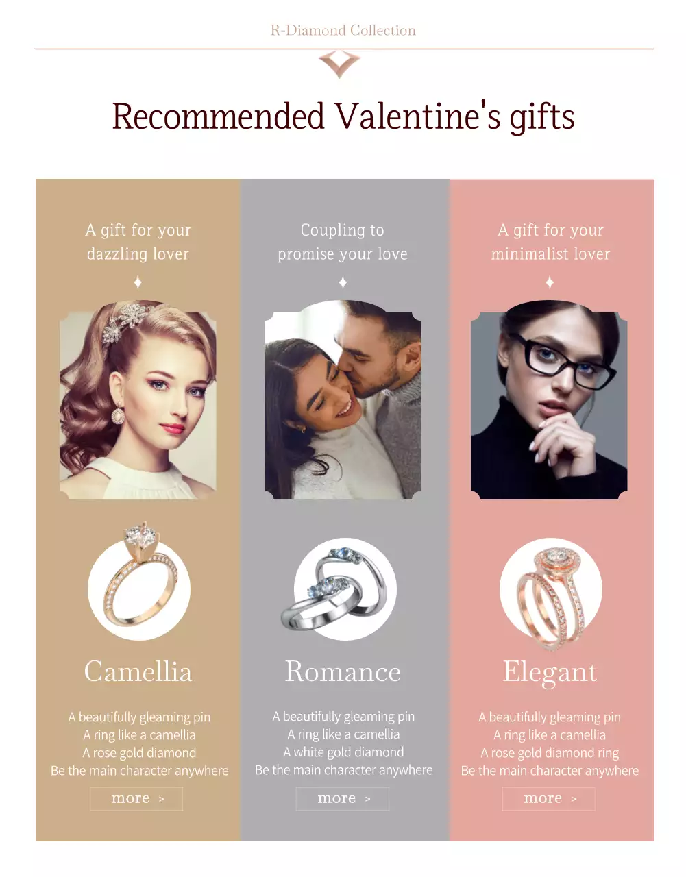 White Day Diamond Ring Gift Promotion