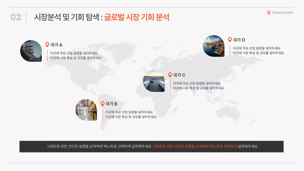 주황의 심플한 글로벌 전략 제안서