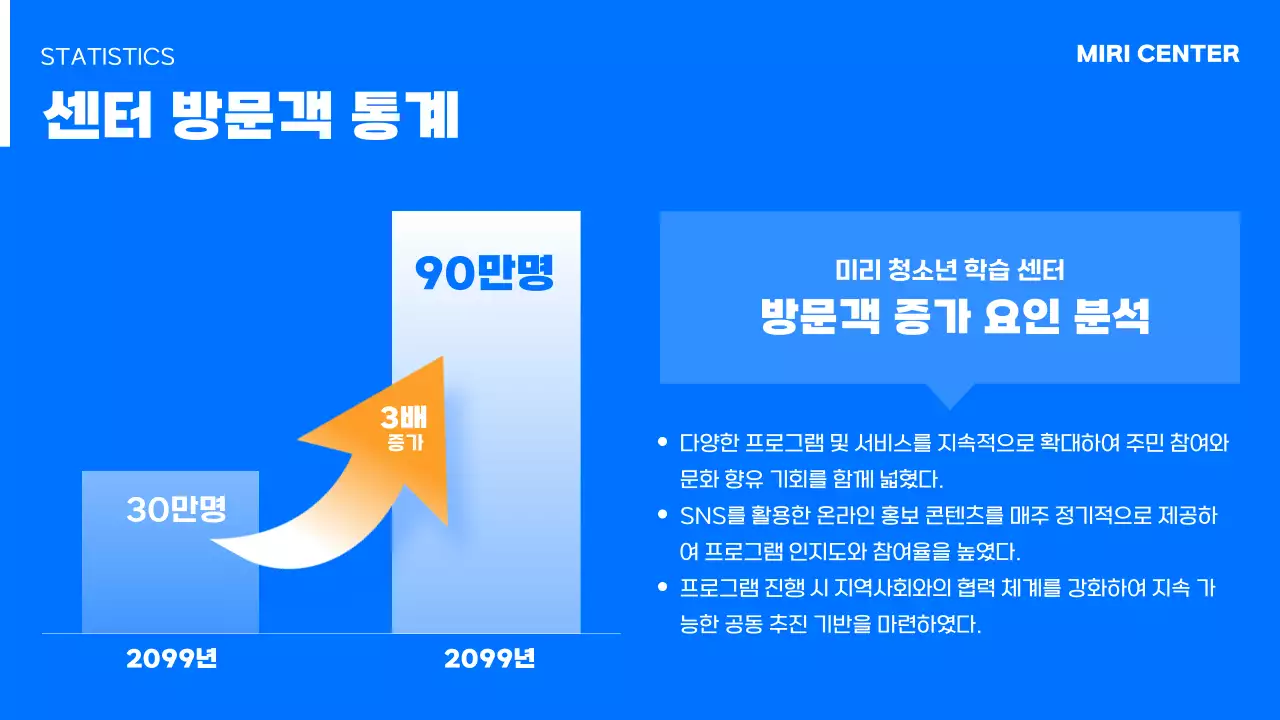 파랑 심플 연말결산 행사