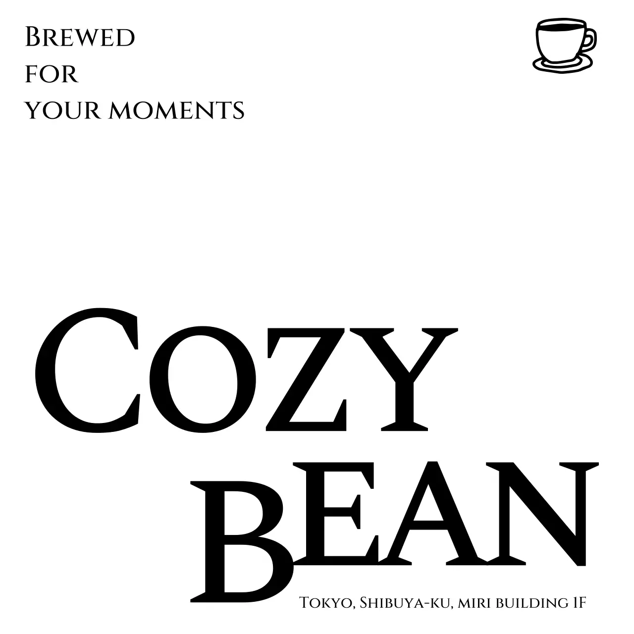 青 シンプル カフェ ロゴ 文句