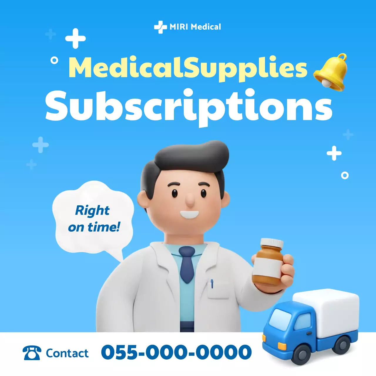 blue modern medical promotion
