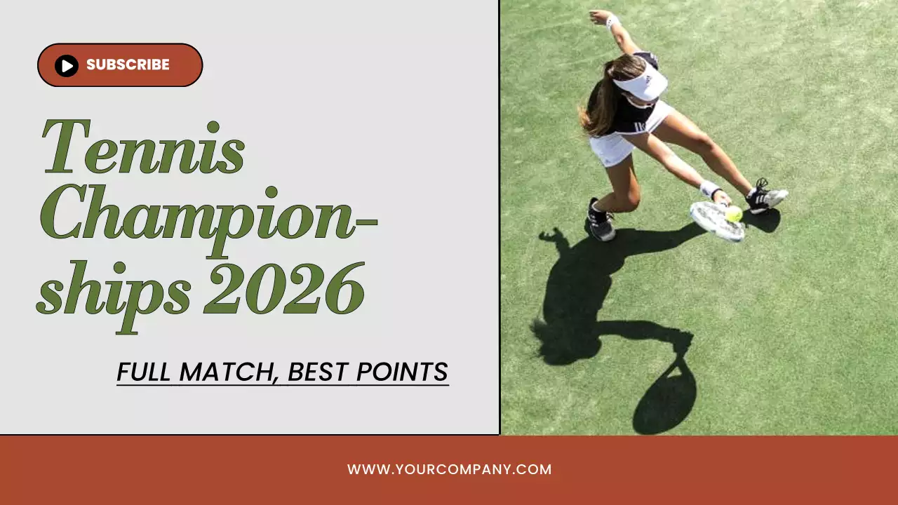 그린 모던 테니스 프로모션 유튜브 썸네일