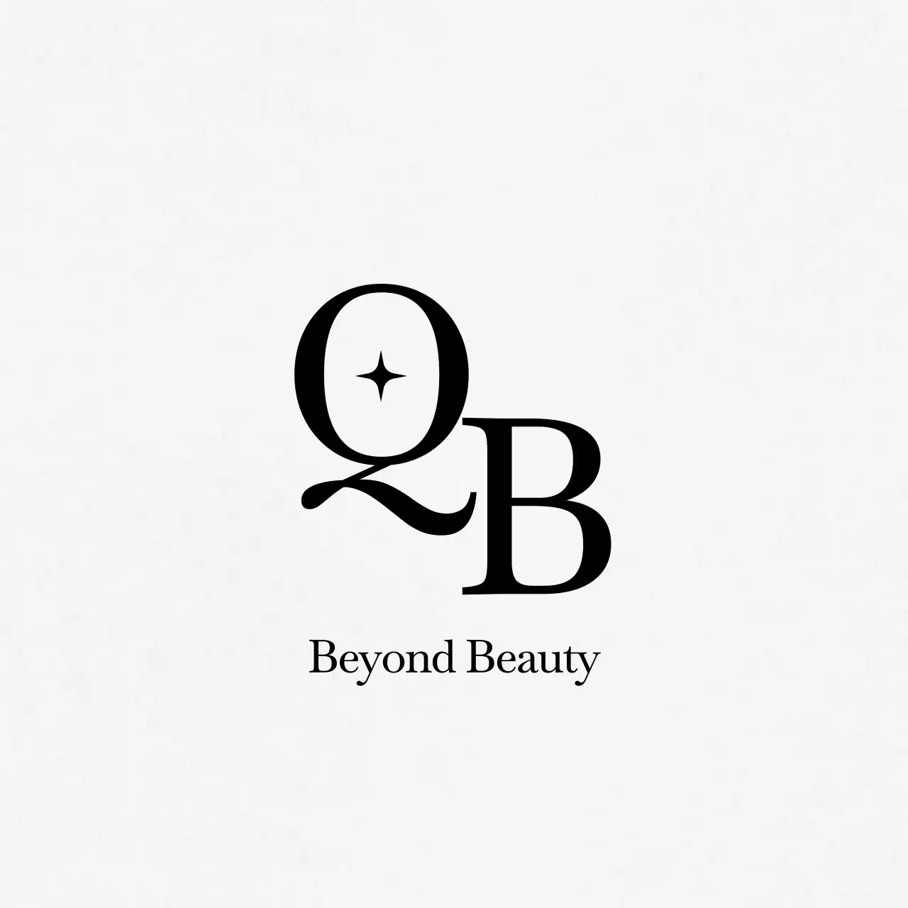 黒 シンプル ビューティー ロゴ ロゴビューティーテキスト