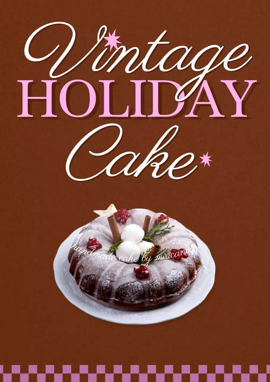 Brown Vintage Holiday Promotion Poster