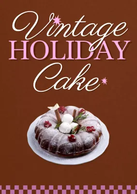 Brown Vintage Holiday Promotion Poster