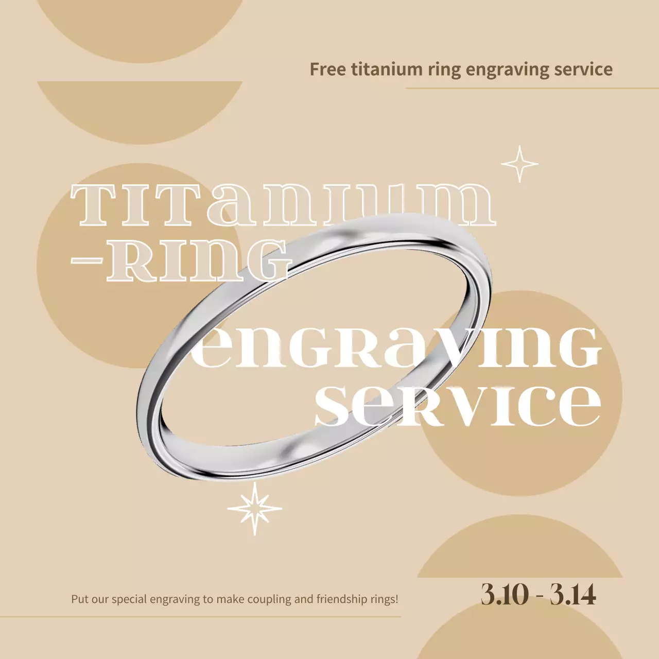 Beige Modern Engraving Promotion Instagram Post