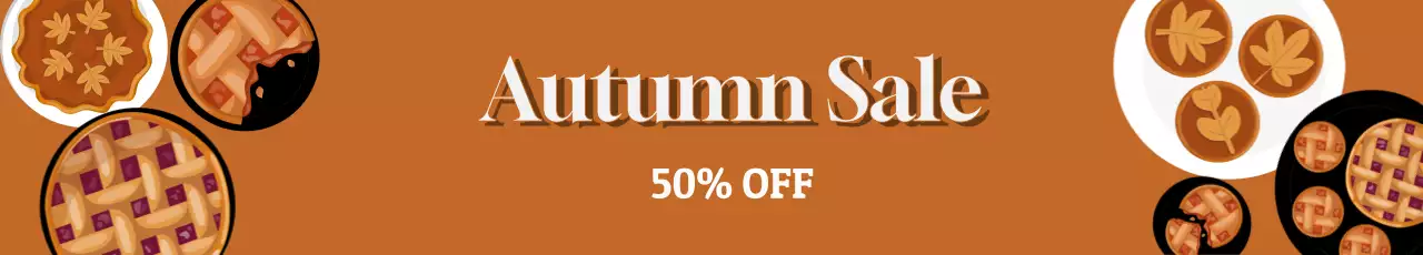 가을 세일 배너 프로모션