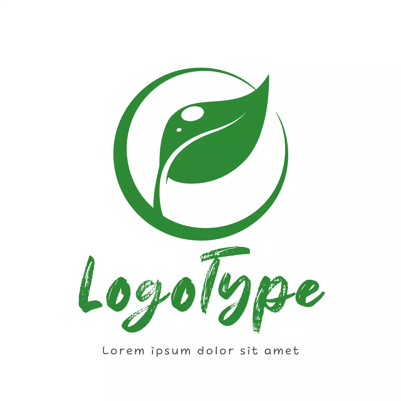 Green Minimal Design Logo