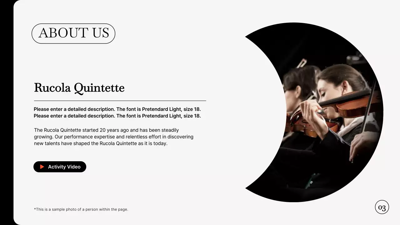 Black Elegant Music Portfolio Presentation