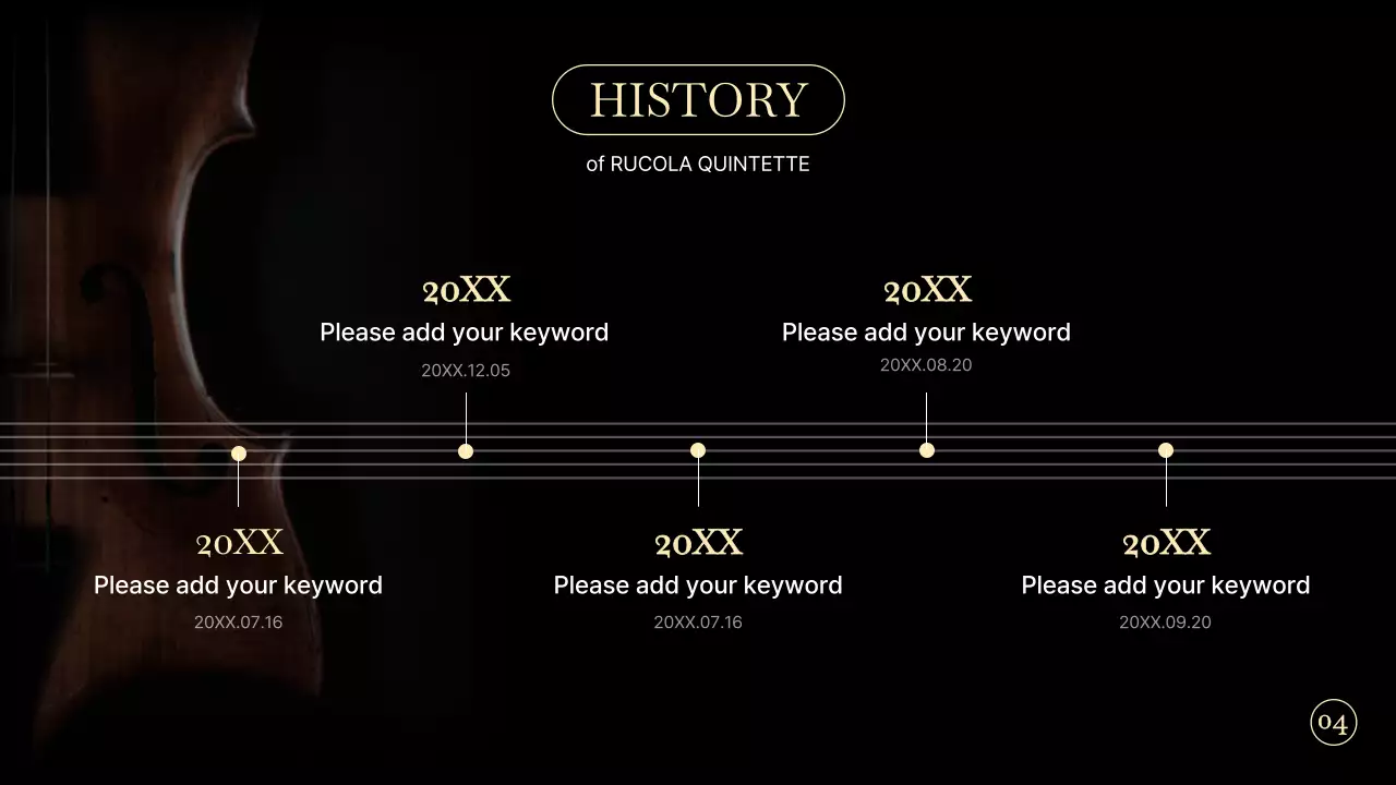 Black Elegant Music Portfolio Presentation