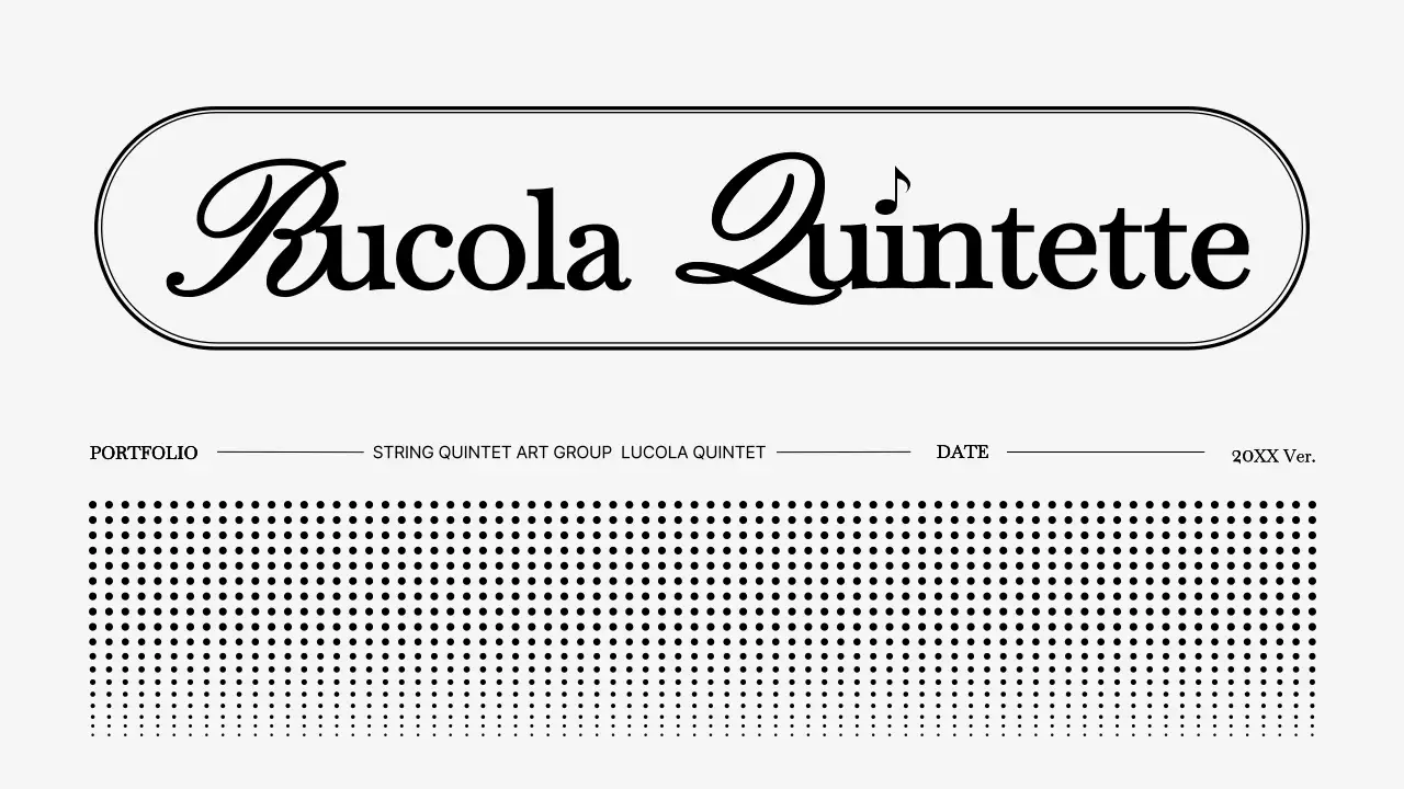 Black Elegant Music Portfolio Presentation