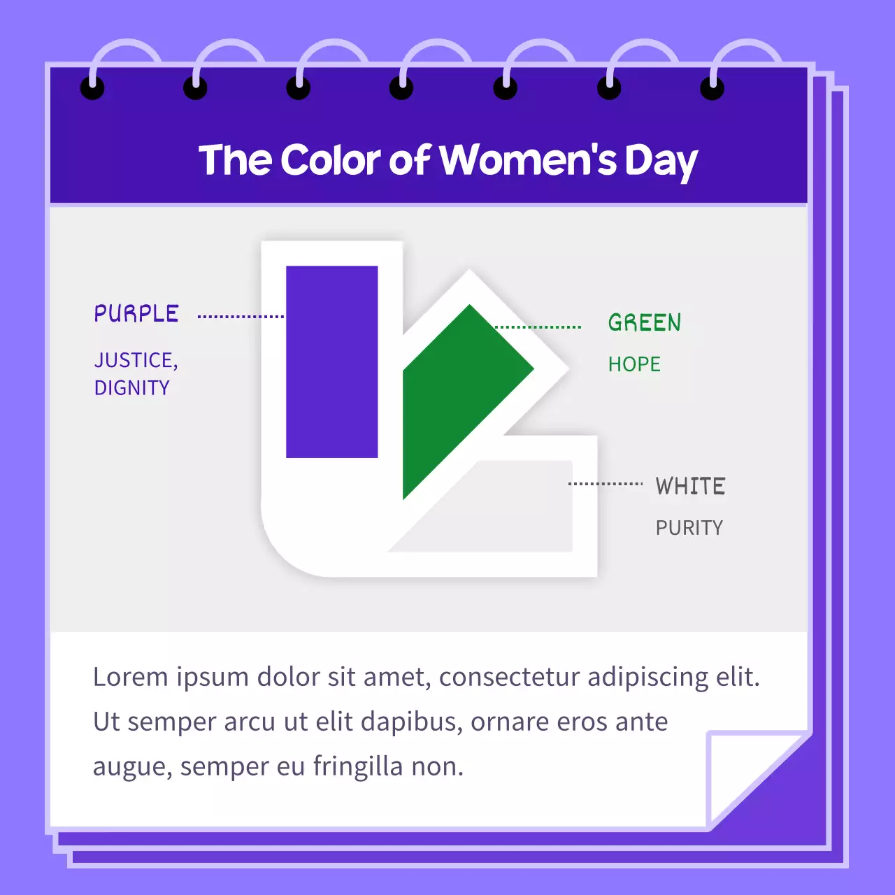 Purple Illustration of women of different racesPromote International Women's Day