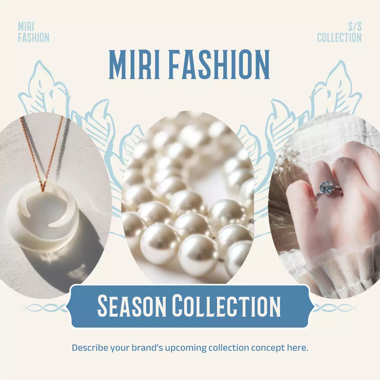 Blue Modern Fashion Promotion Instagram Carousel