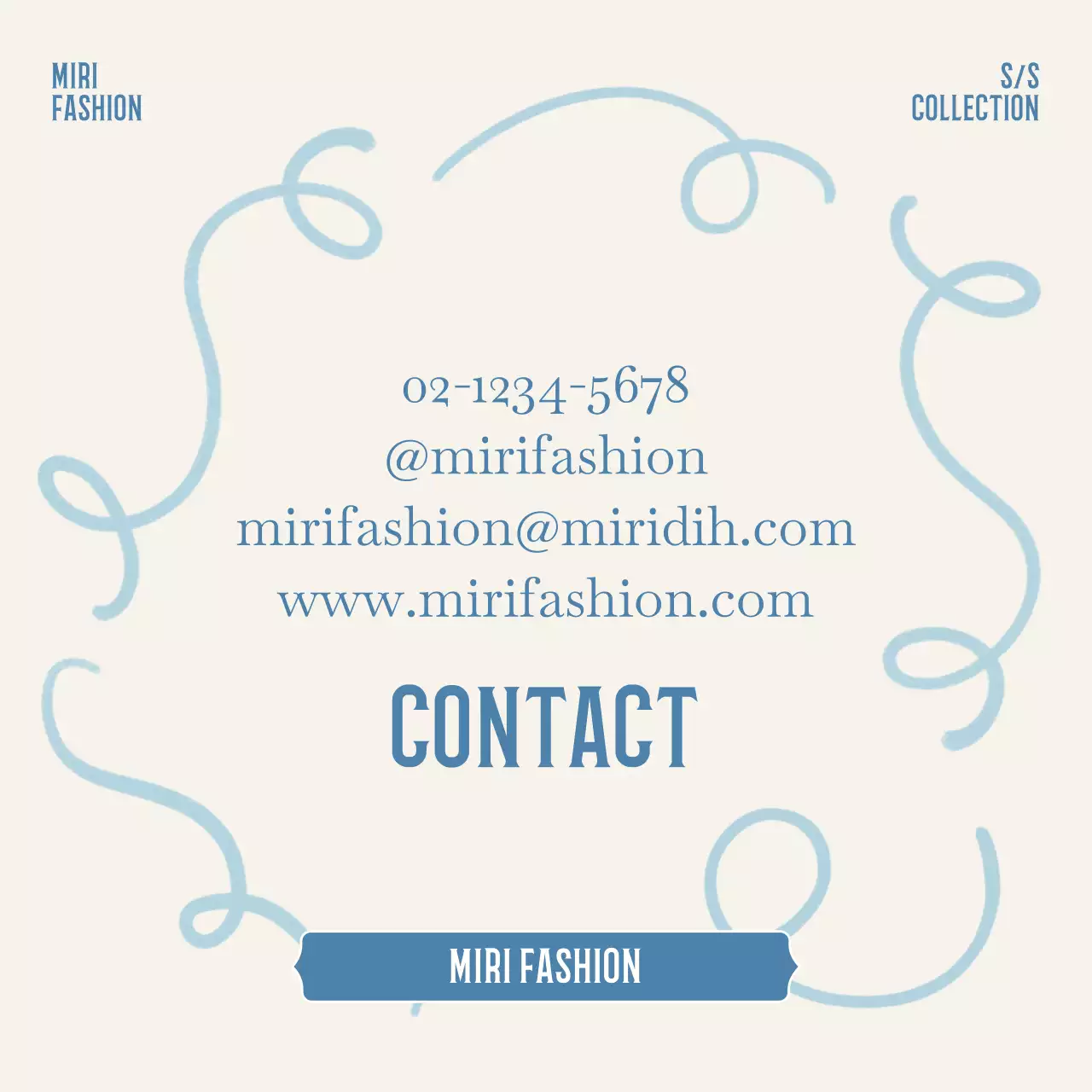 Blue Modern Fashion Promotion Instagram Carousel
