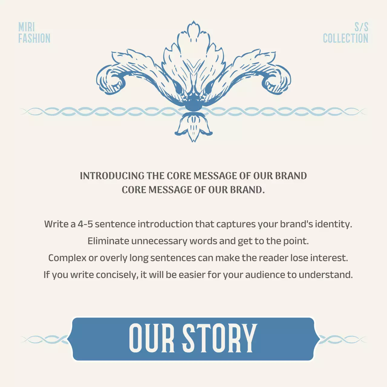 Blue Modern Fashion Promotion Instagram Carousel