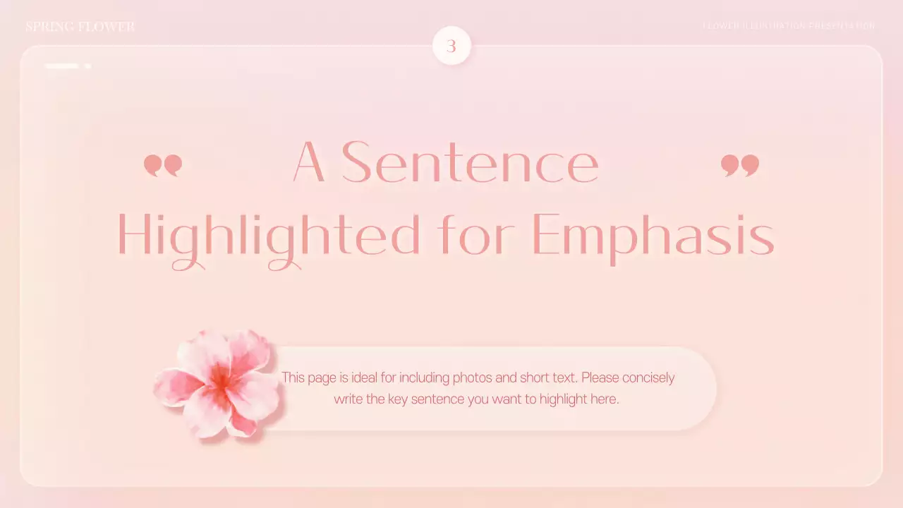 핑크 플로럴 스프링 템플릿 프레젠테이션