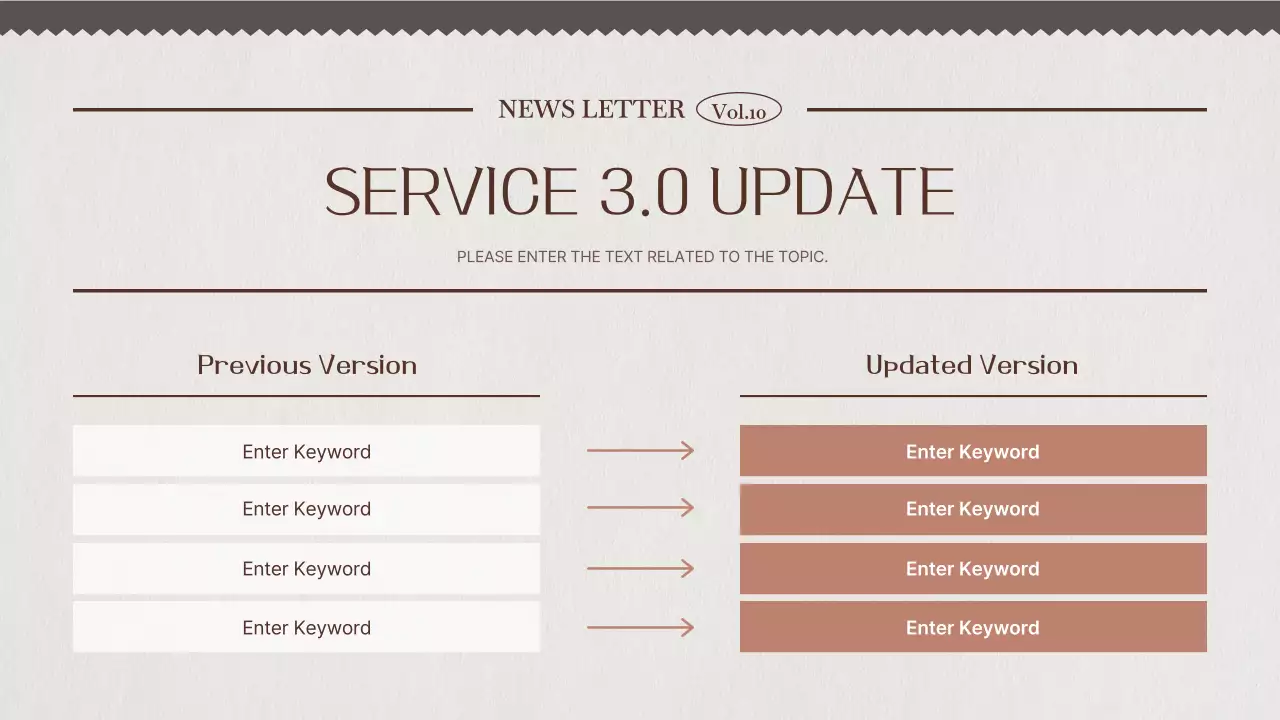 브라운 클래식 회사 뉴스레터 프레젠테이션