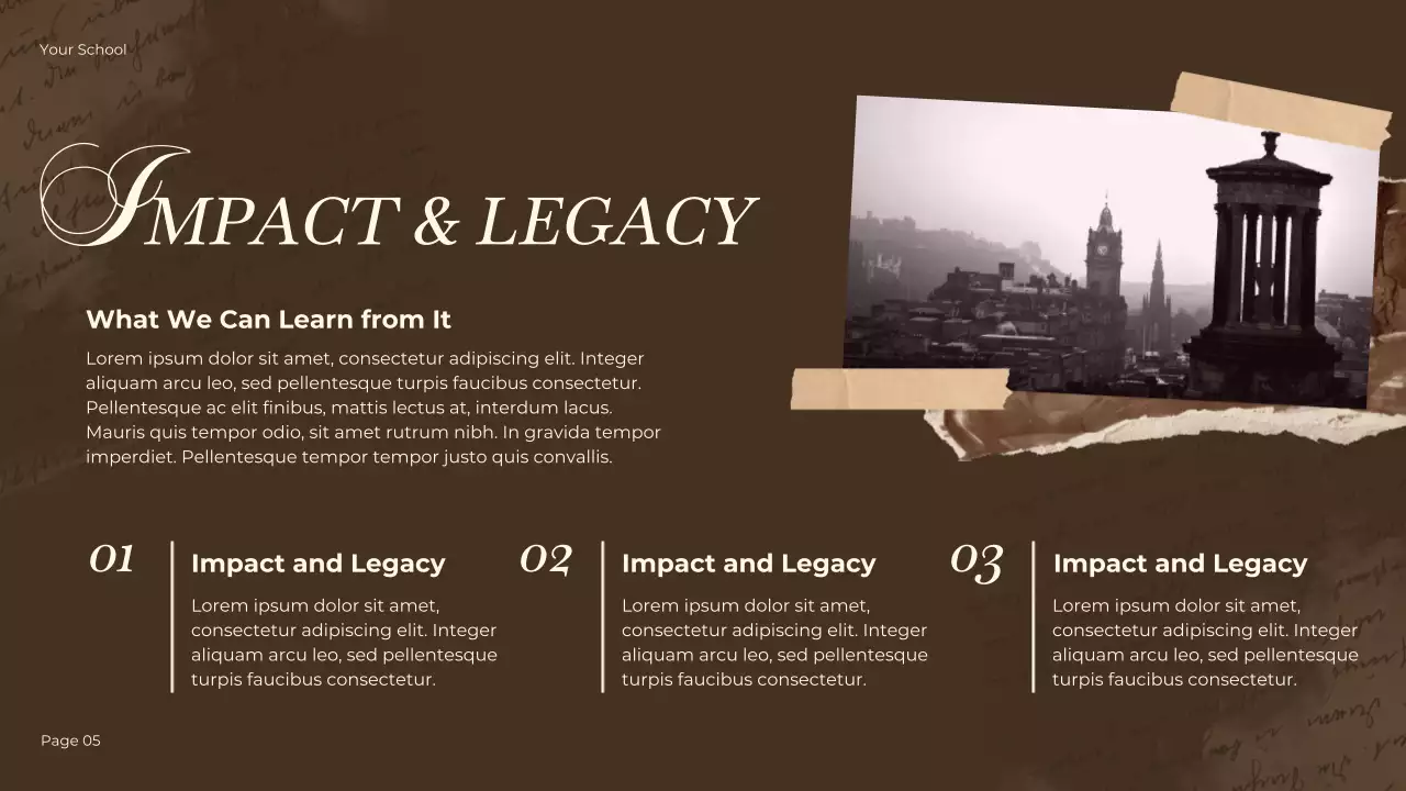 Brown Vintage Historical Fiction Lecture Presentation