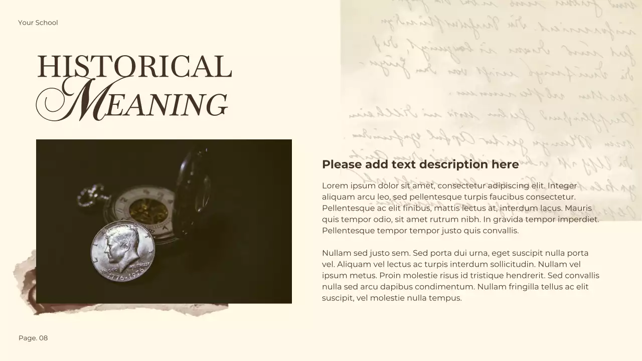 Brown Vintage Historical Fiction Lecture Presentation