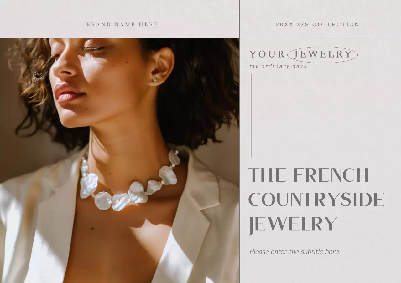 A sentimental jewelry shop in Warm Grey