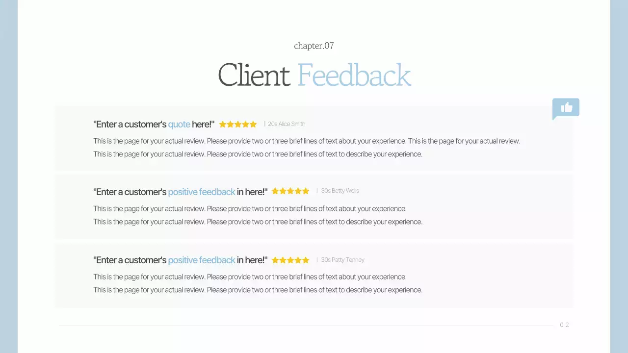 Blue Elegant Wedding Template Presentation