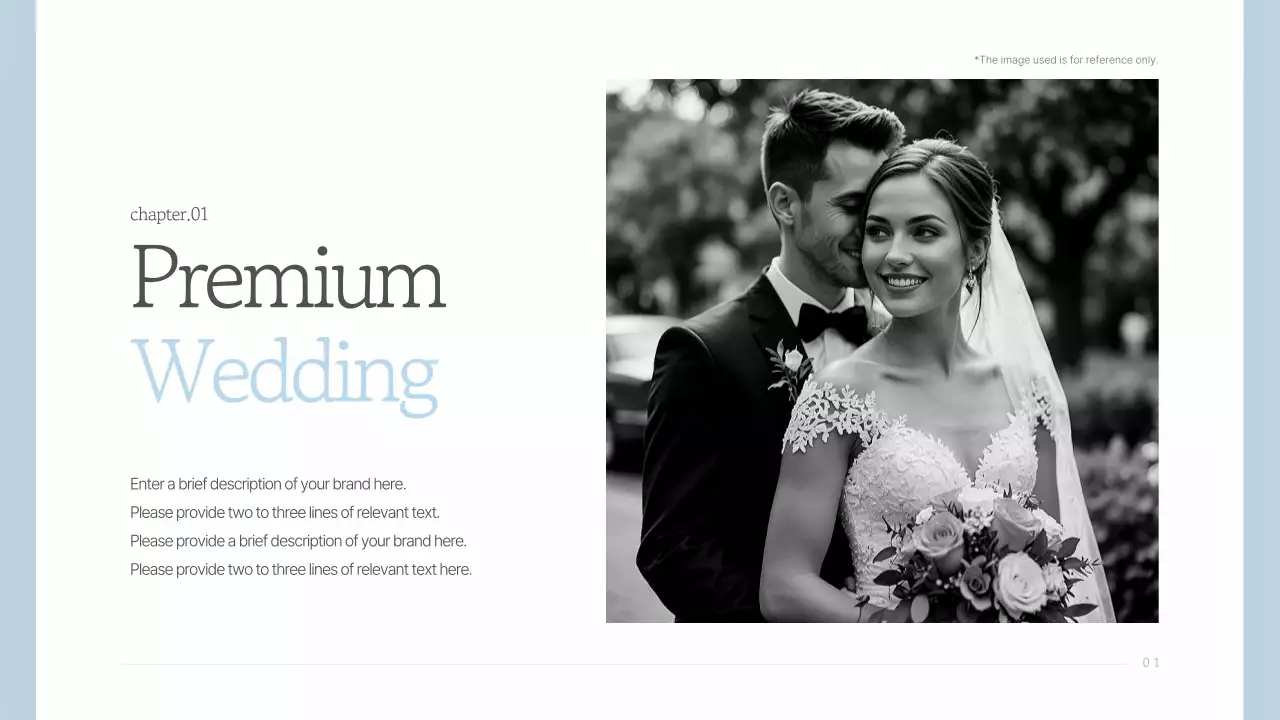 Blue Elegant Wedding Template Presentation