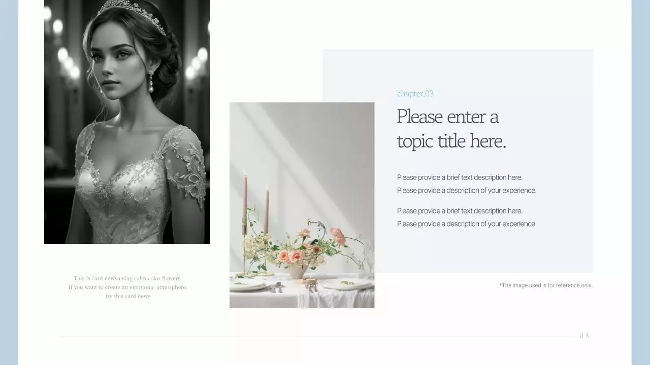 Blue Elegant Wedding Template Presentation