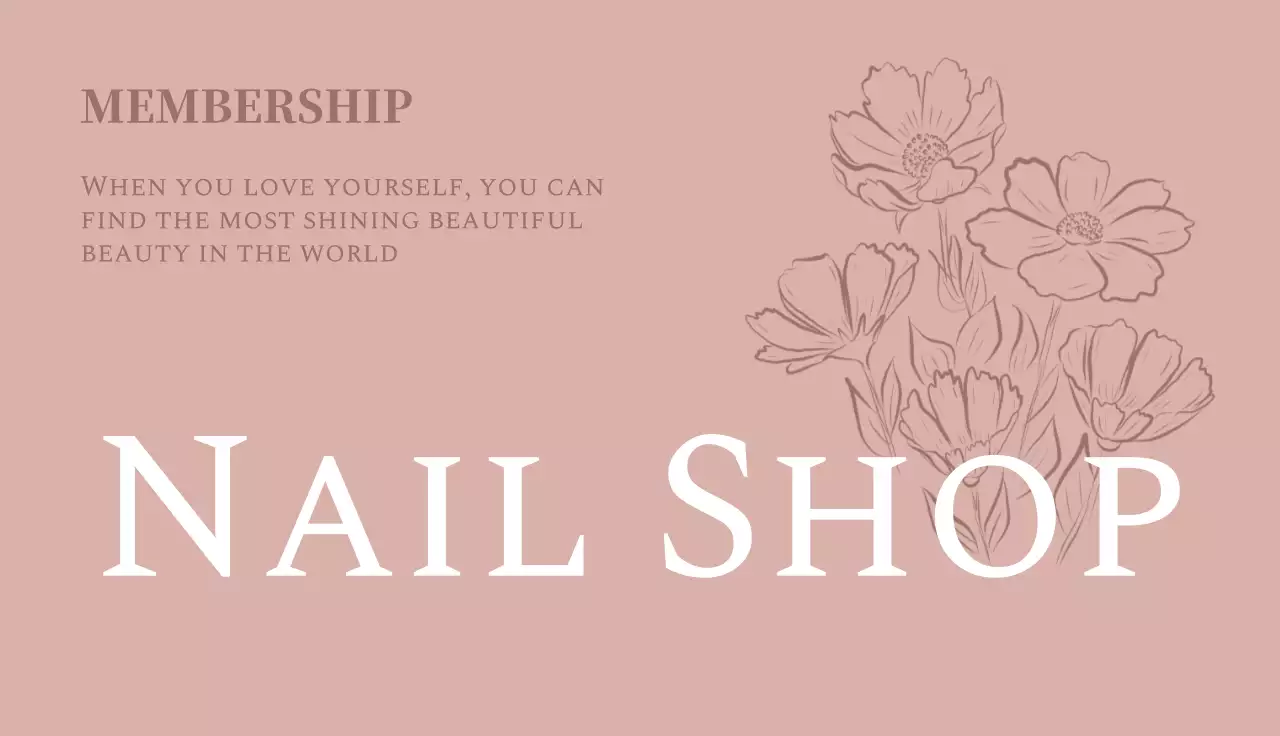 ピンク色の高級なメンバーシップカード